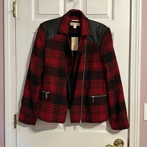NWT Michael Kors plaid jacket